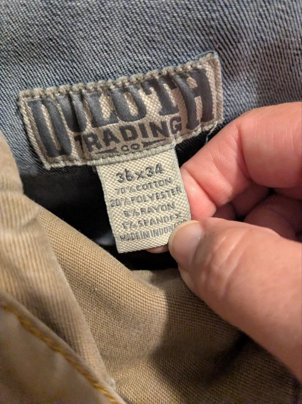 DULUTH Trading Co Ballroom Double Flex Jeans Mns 36x34, Cheap!